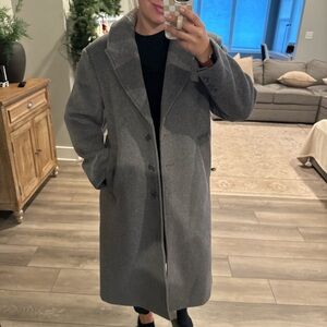 Abercrombie & Fitch Gray Wool Blend Coat